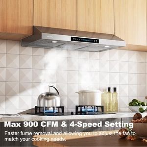 HisoHu 30 inch range hood